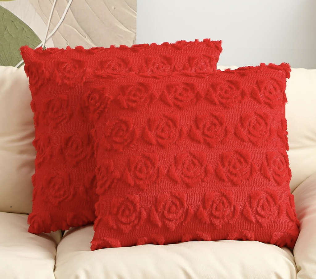 Valentine’s Day throw pillows!